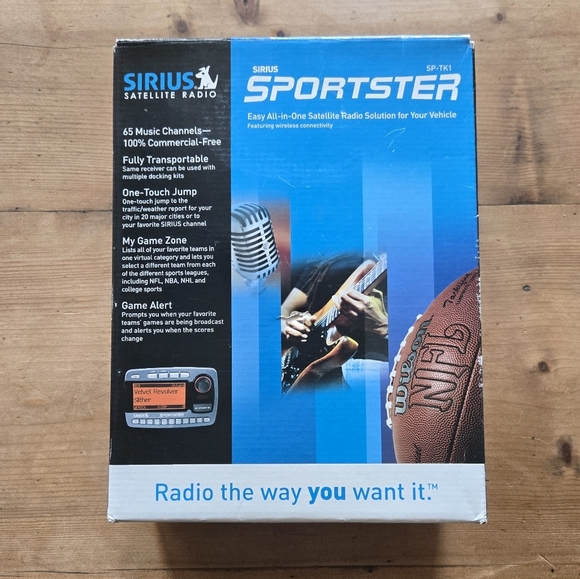 NIB Sirius Sportster Satellite Radio SP-TK1 - Picture 1 of 4
